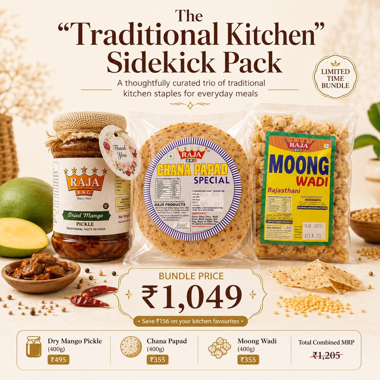 The "Traditional Kitchen" Sidekick Pack