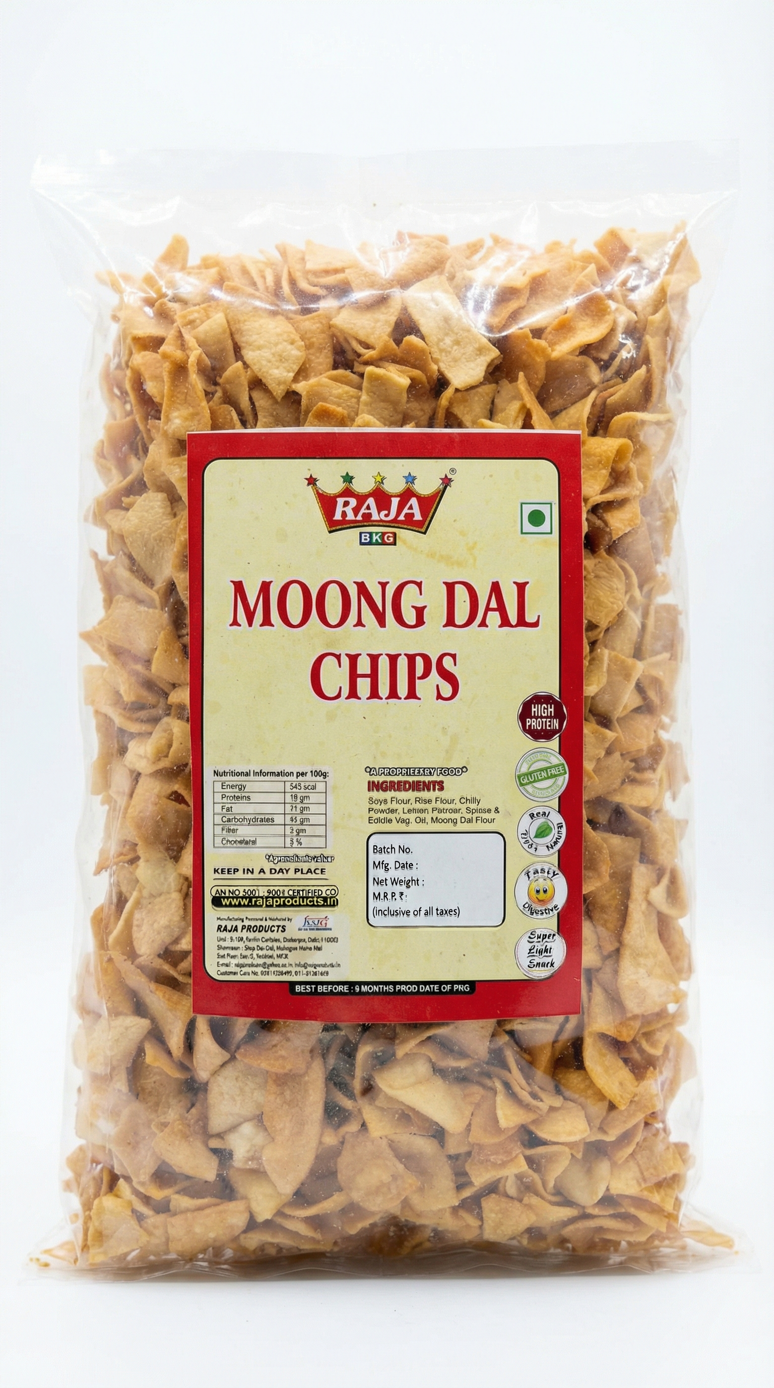 Moongdal Chips Roasted - RAJA BKG